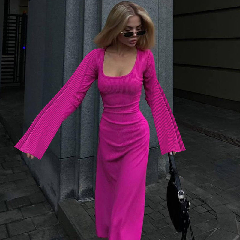 Lucía – Vestido largo elegante de manga larga