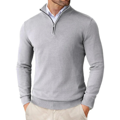 Daniel - Jersey hombre media cremallera casual
