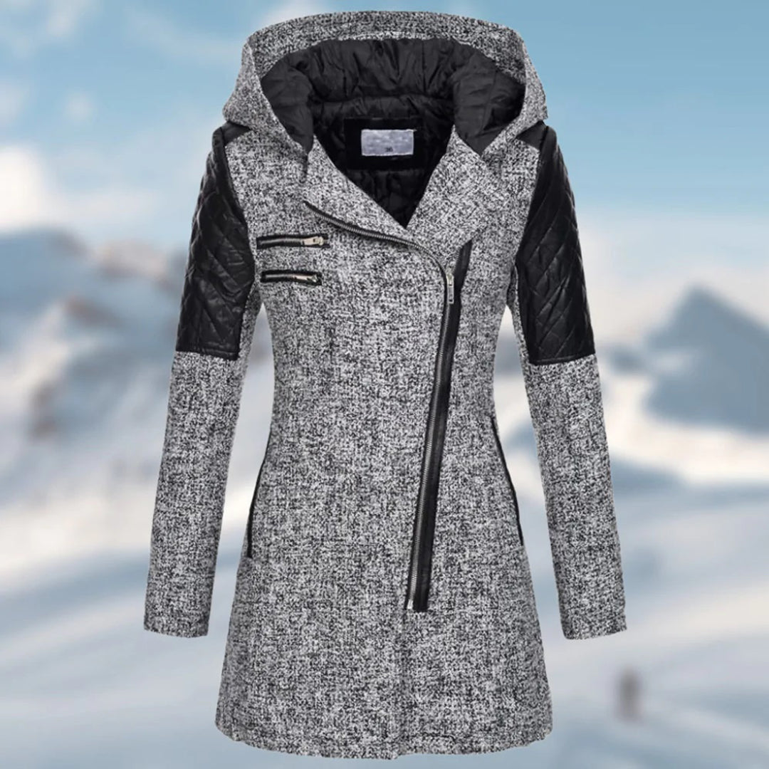 Léandra | Chaqueta de invierno larga con capucha para mujeres