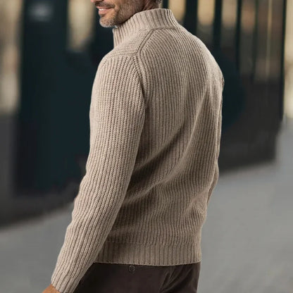 Ráfaél | Cardigan para hombre con cuello alto y mangas largas