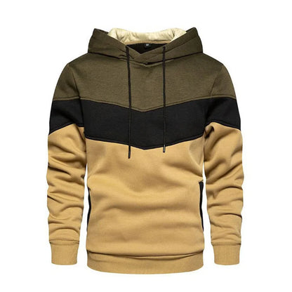 Kyle | Sudadera con capucha Patchwork Outdoor para hombre