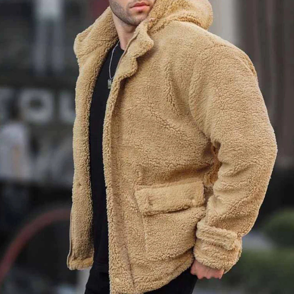 Cameryn | Chaqueta con capucha de peluche cómoda para hombre