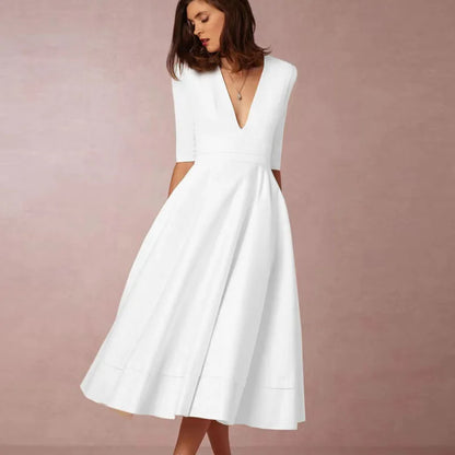 Diana - Vestido midi con escote en V