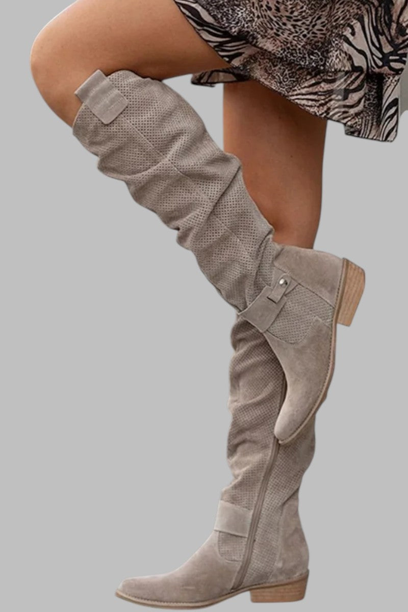 Valentina - Botas altas de mujer con tacón bajo