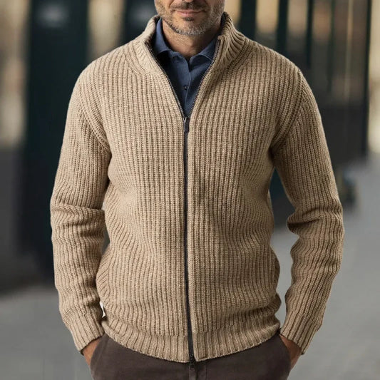 Ráfaél | Cardigan para hombre con cuello alto y mangas largas