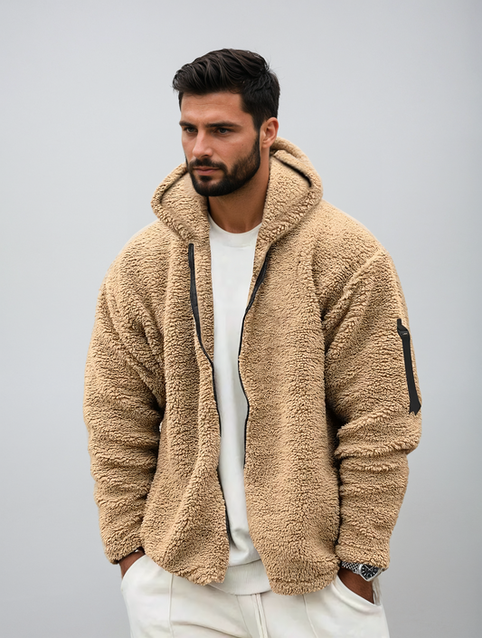 Mateo – Chaqueta de borreguito con capucha