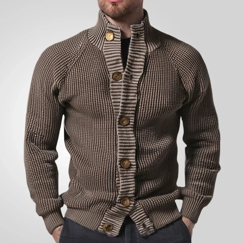 Gregòrio | Chaqueta vintage con cuello alto para hombre, elegante y cálida