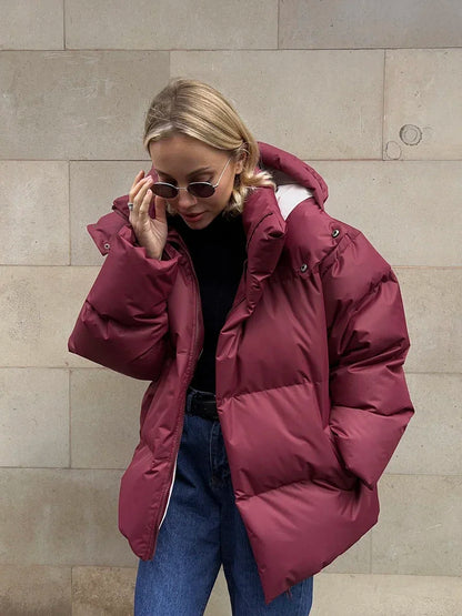 Morgana – Chaqueta acolchada oversize con capucha