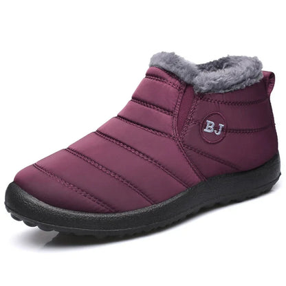 Carla - Botines acolchados para mujer con forro de felpa