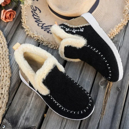 Marta - Botines de invierno para mujer con forro de borreguito