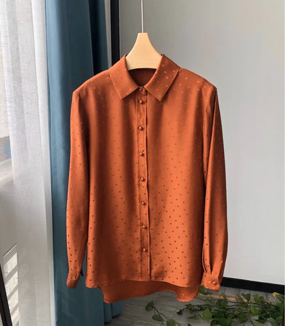 Belena | Blusa de seda holgada en estilo francés