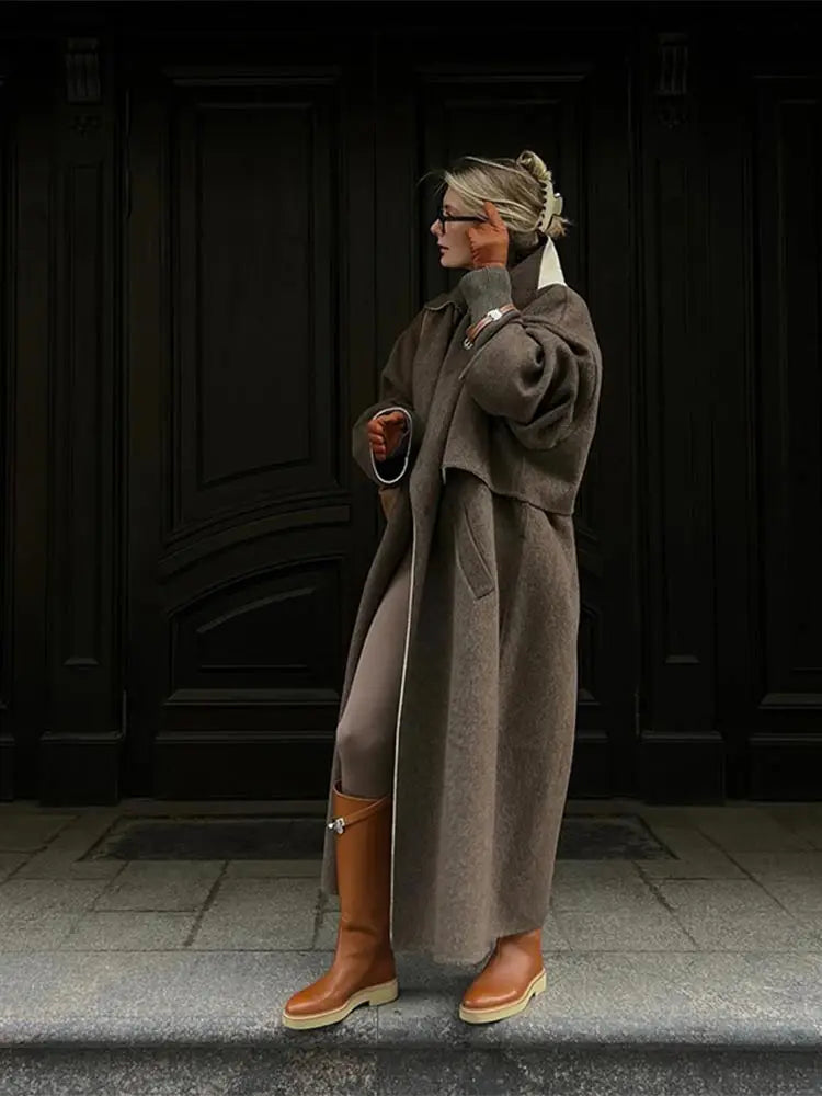 Joana | Abrigo trench largo y grueso para mujeres, cómodo para el invierno