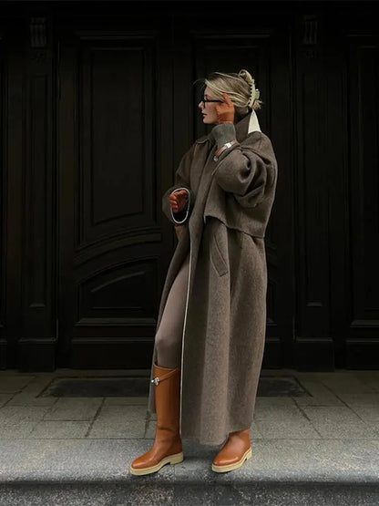 Joana | Abrigo trench largo y grueso para mujeres, cómodo para el invierno