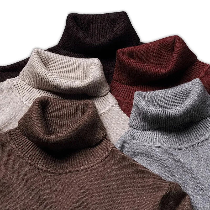 Noah – Suéter de Algodón de Cuello Alto para Hombre