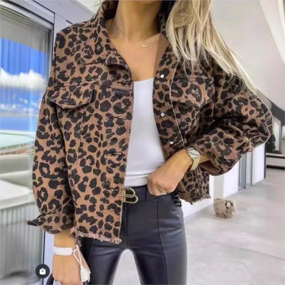 María | Cómoda chaqueta de leopardo