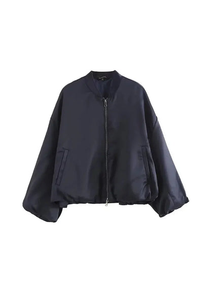 Solena | Chaqueta bomber clásica para mujer de poliéster y spandex