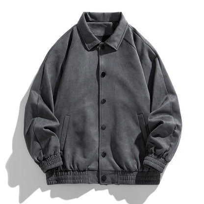 Marckus | Chaqueta aviador oversize de ante