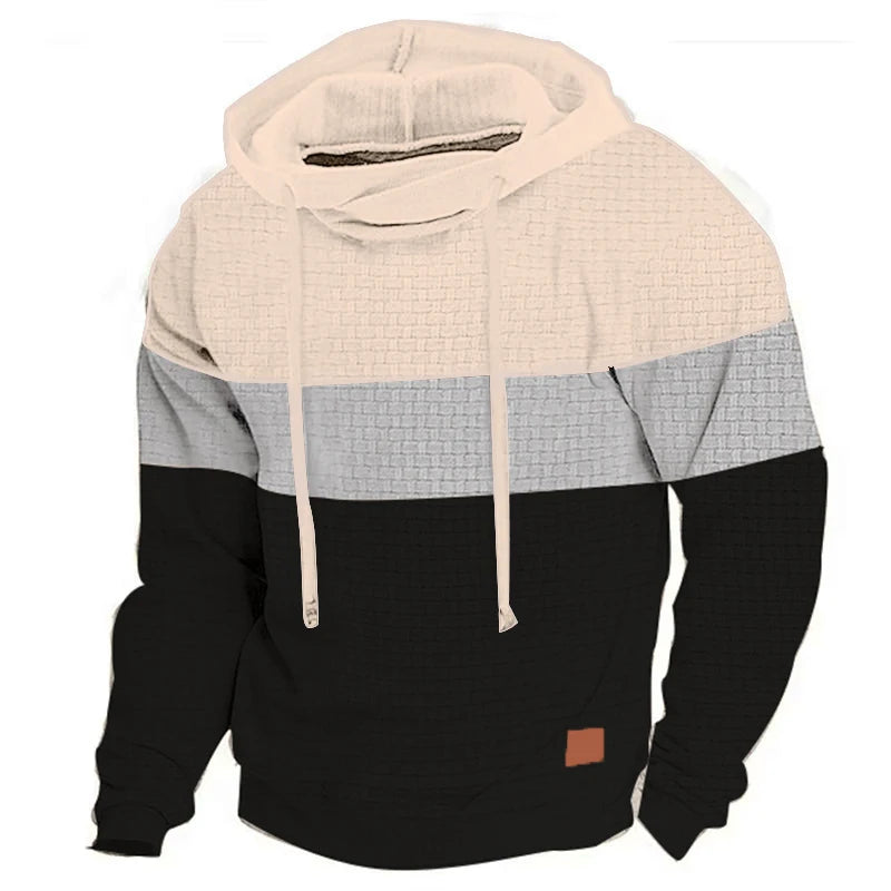 Kyle | Sudadera con capucha Patchwork Outdoor para hombre