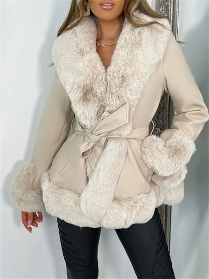 Alyssia | Abrigo-chaqueta cálido y glamuroso