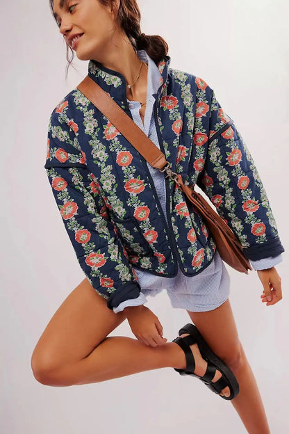 Avhythrah | Chaqueta de invierno de algodón estampada para mujer