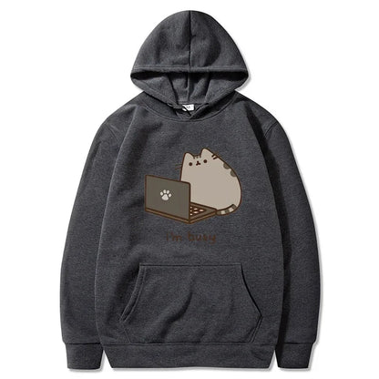 Eduárdo | Sudadera con capucha y lindo diseño de gato para hombre