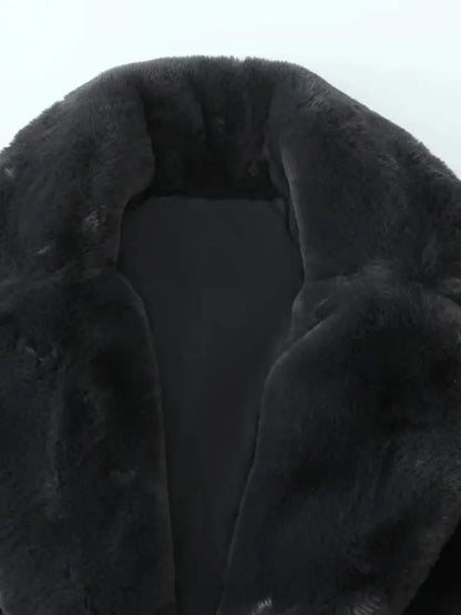 Calista | Chaqueta de faux fur para mujer de fibra de poliéster