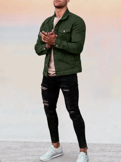 Stuttgart | Chic herren Kord-Jeansjacke