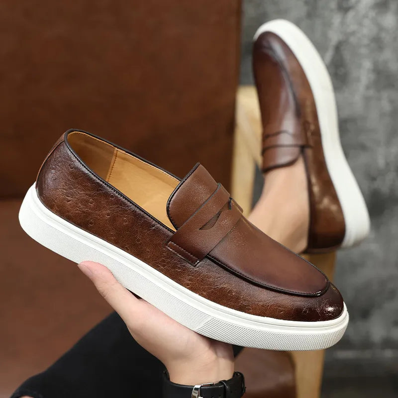 Pablo | Elegantes mocasines de cuero