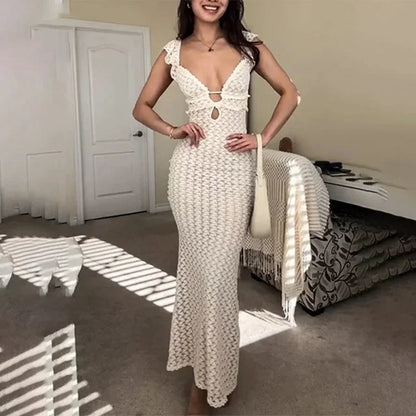Zaira | Femme Elegante Vestido de Punto de Vacaciones
