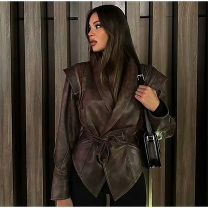 Aylin | Chaqueta de cuero para mujer para la calle de moda