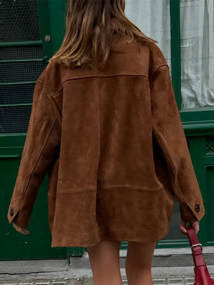 Anghélika | Abrigo retro para mujeres con cuello de solapa