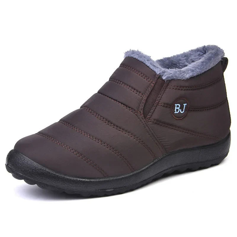 Carla - Botines acolchados para mujer con forro de felpa