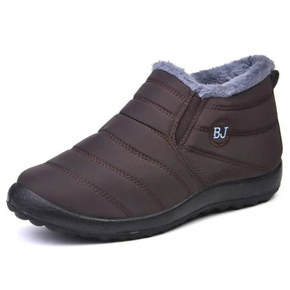 Carla - Botines acolchados para mujer con forro de felpa