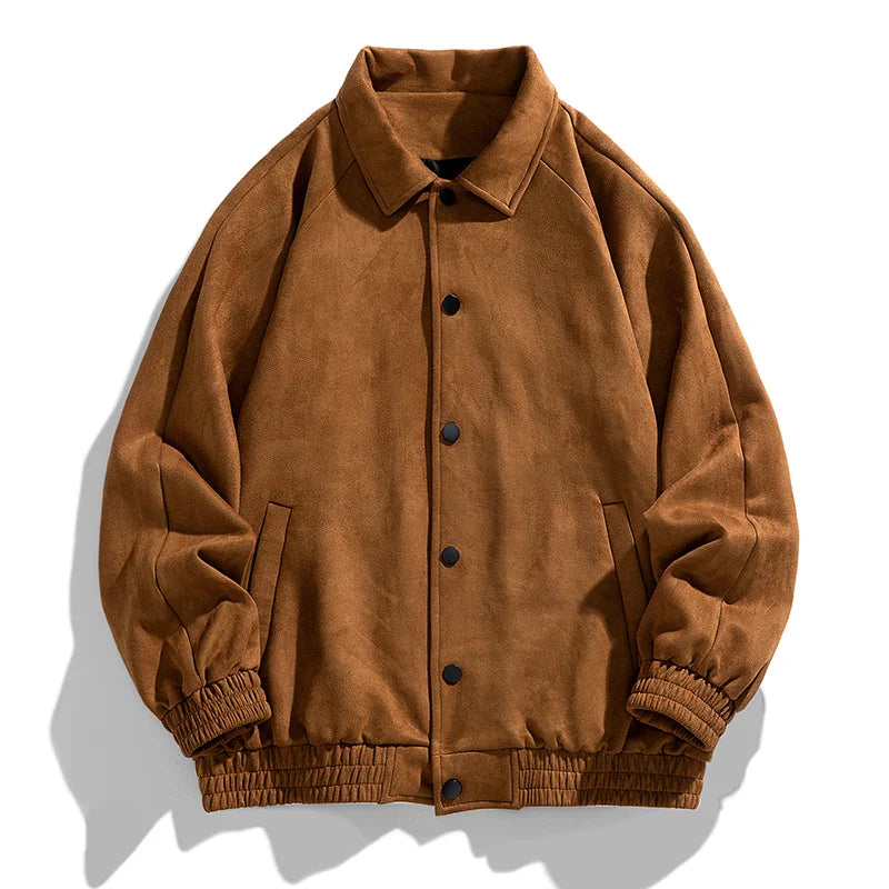 Marckus | Chaqueta aviador oversize de ante