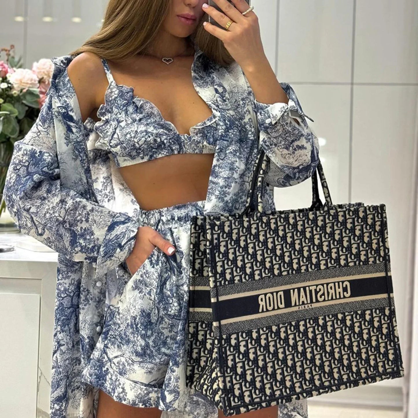 Raíssah | Conjunto con estampado retro