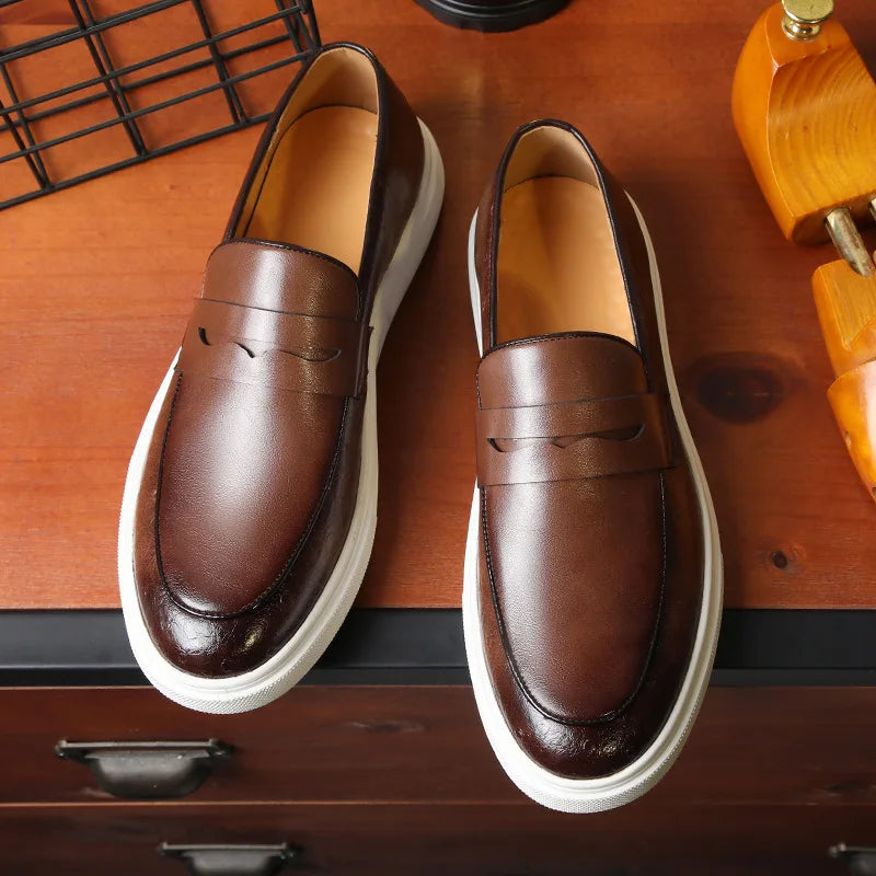 Pablo | Elegantes mocasines de cuero