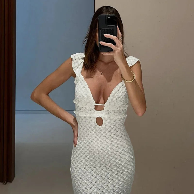 Zaira | Femme Elegante Vestido de Punto de Vacaciones