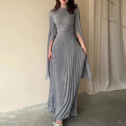 Ehma | Elegante vestido largo plisado para mujeres