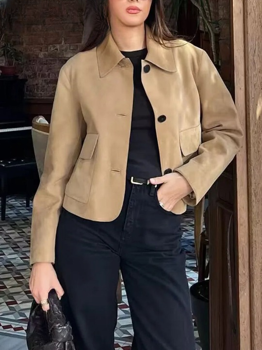 Belinda | Blazer de terciopelo con cuello vuelto