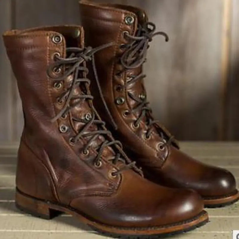 Camila – Botas de cuero para mujer con forro cálido