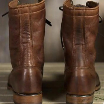 Camila – Botas de cuero para mujer con forro cálido
