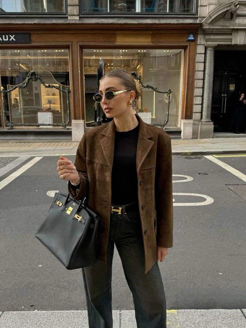 Lucía - Chaqueta Mujer De Pana Con Bolsillos Y Botones