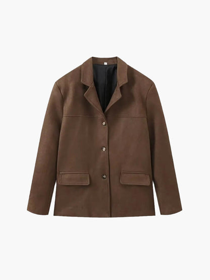 Lucía - Chaqueta Mujer De Pana Con Bolsillos Y Botones