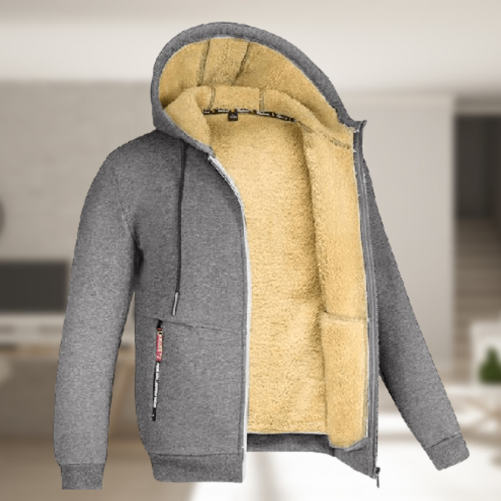 Fhedérico | Chaqueta de invierno casual para hombre con capucha y forro polar