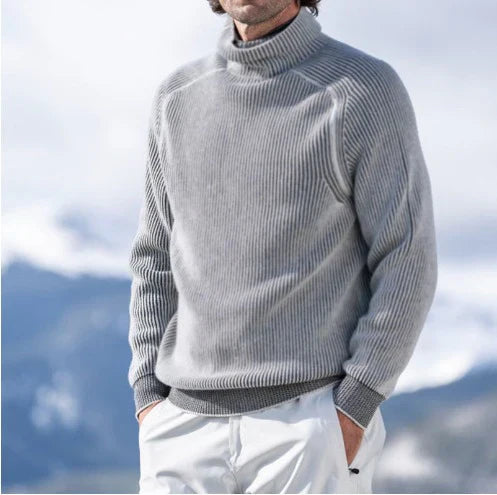 Leon – Suéter de Invierno para Hombre de Cashmere y Algodón