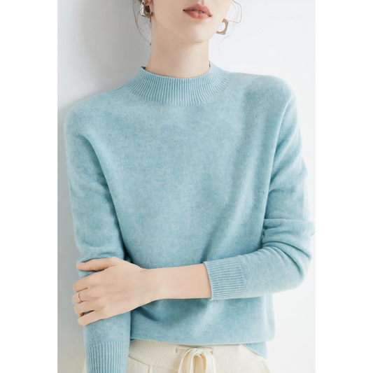 Isabella - Suéter mujer cuello redondo con manga larga