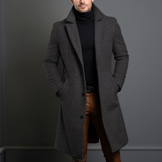 Rodrigo - Elegante abrigo largo de lana