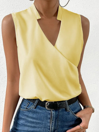 Amara - Blusa envolvente sin mangas