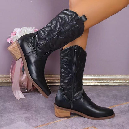 Dalhia - Botas western metalizadas mujer