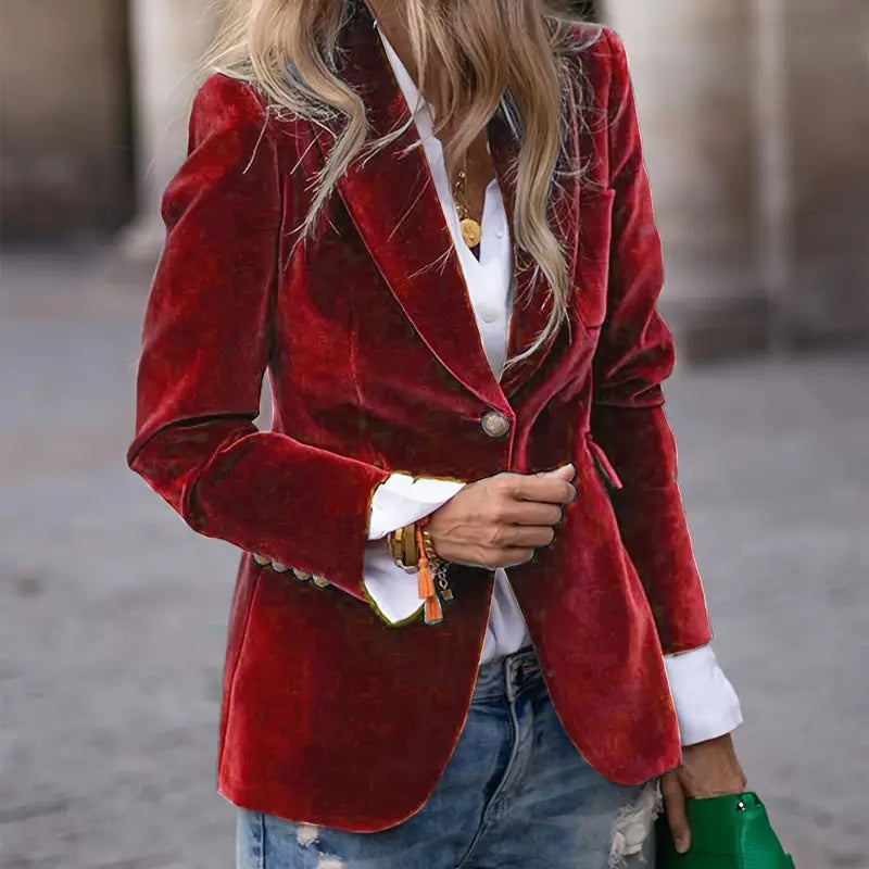 Elena - Blazer de terciopelo elegante